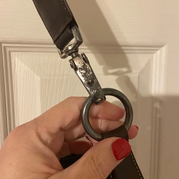 Brighton Floral Embroidered Denim Shoulder Bag - Picture 5 of 9